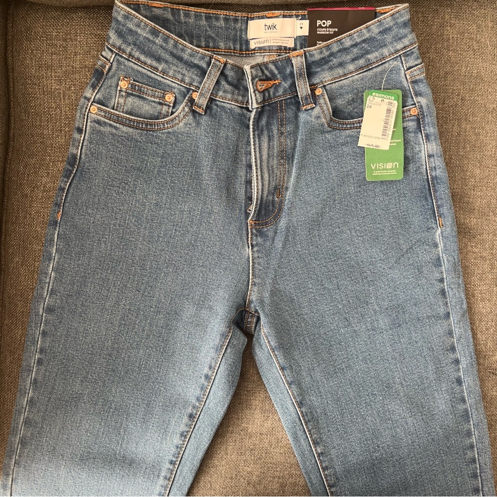 Pop Narrow Fit Medium Wash Jeans New With Tag - Picture 8 of 13